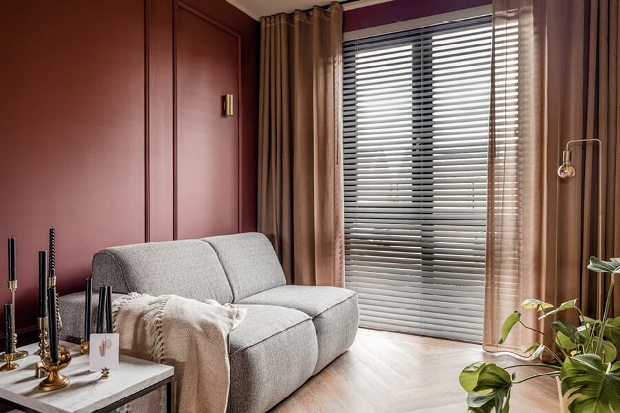 Hotel Chique woonkamer met grijze bank